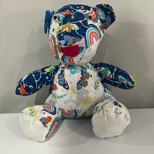 Colorful Patterned Teddy Bear